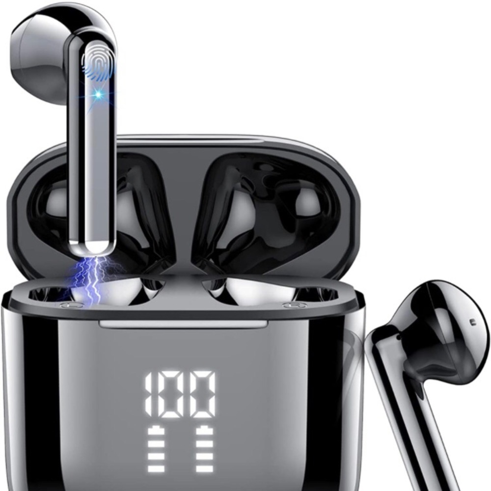 Wireless Earbuds, Bluetooth Headphones 5.3 with 4-Mics